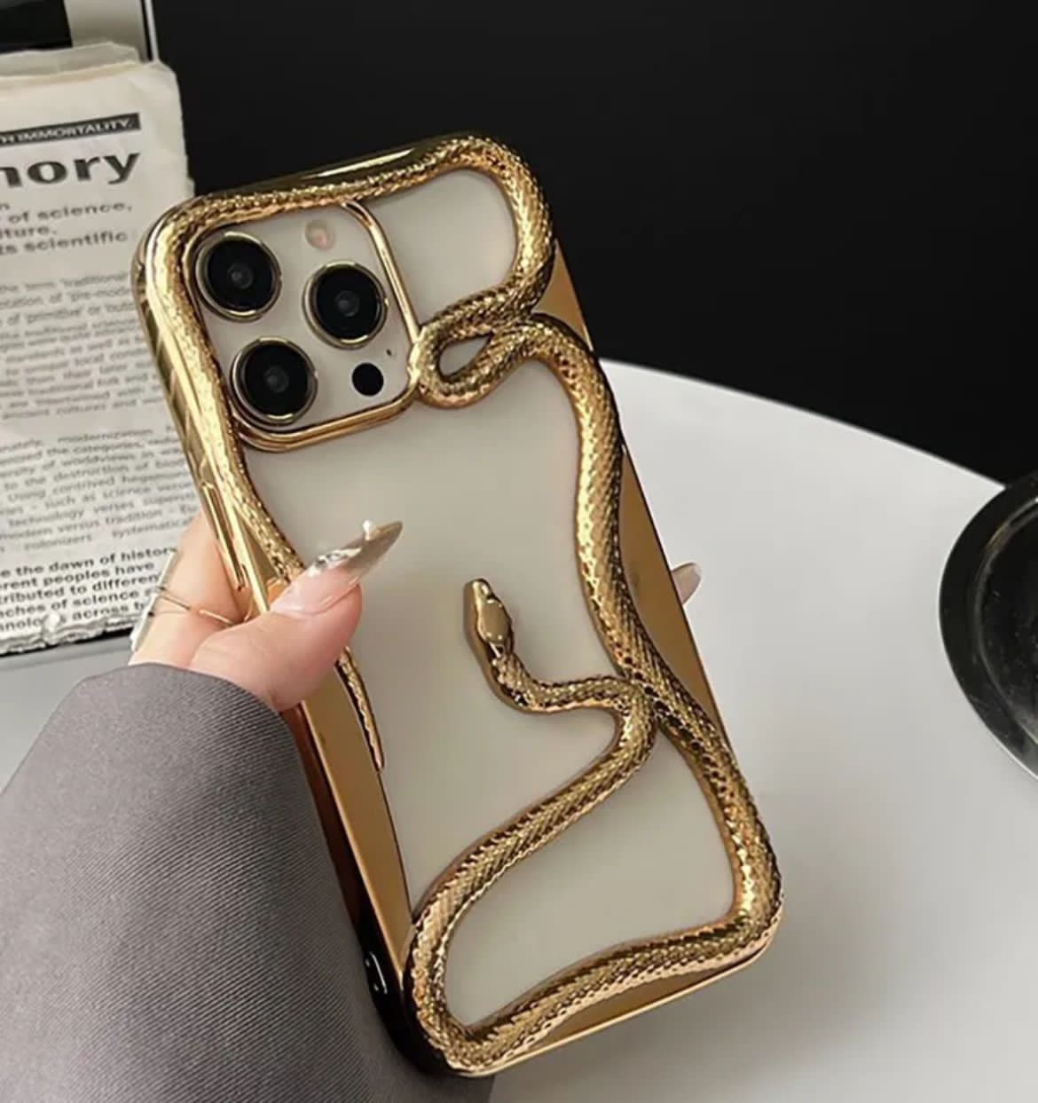 Gold snake case
